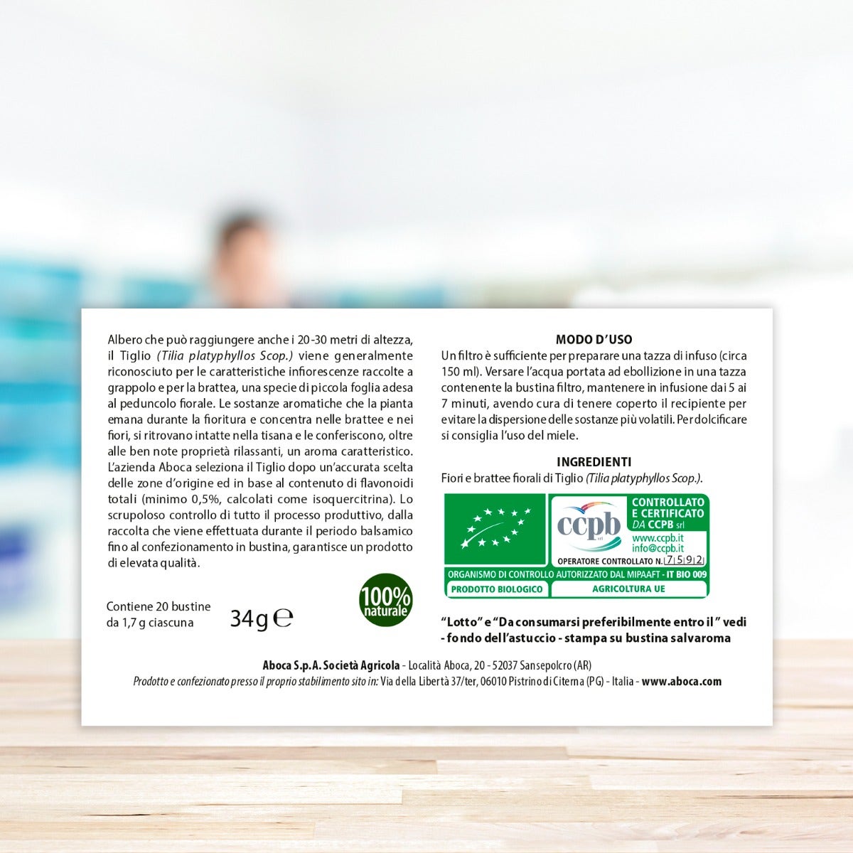 Aboca Tiglio Tisana 20 Bustine-5