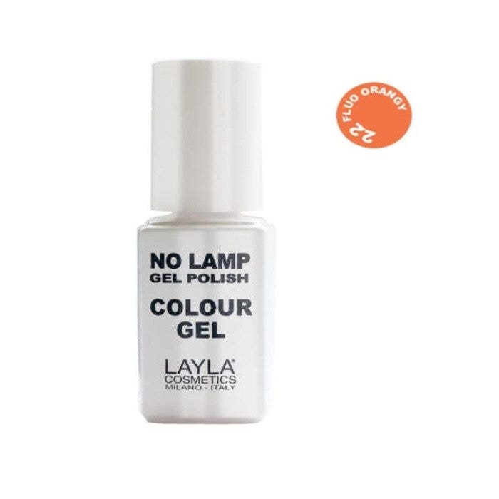 Layla No Lamp Gel Polish Colour Gel colore n.22 Fluo Orangy 10ml-2