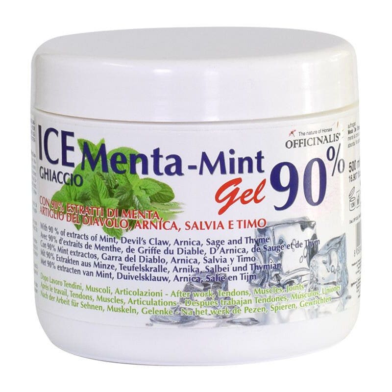 Officinalis Ice Menta Gel Ghiaccio 90% Defaticante E Antinfiammatorio Per Cavalli 500ml