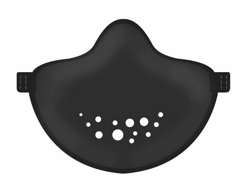 Mascherina Lavabile Ecosostenibile Colore Nero Koziol-1