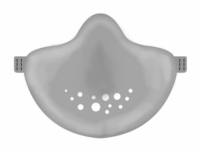 Mascherina Lavabile Ecosostenibile Colore Grigio Koziol-1