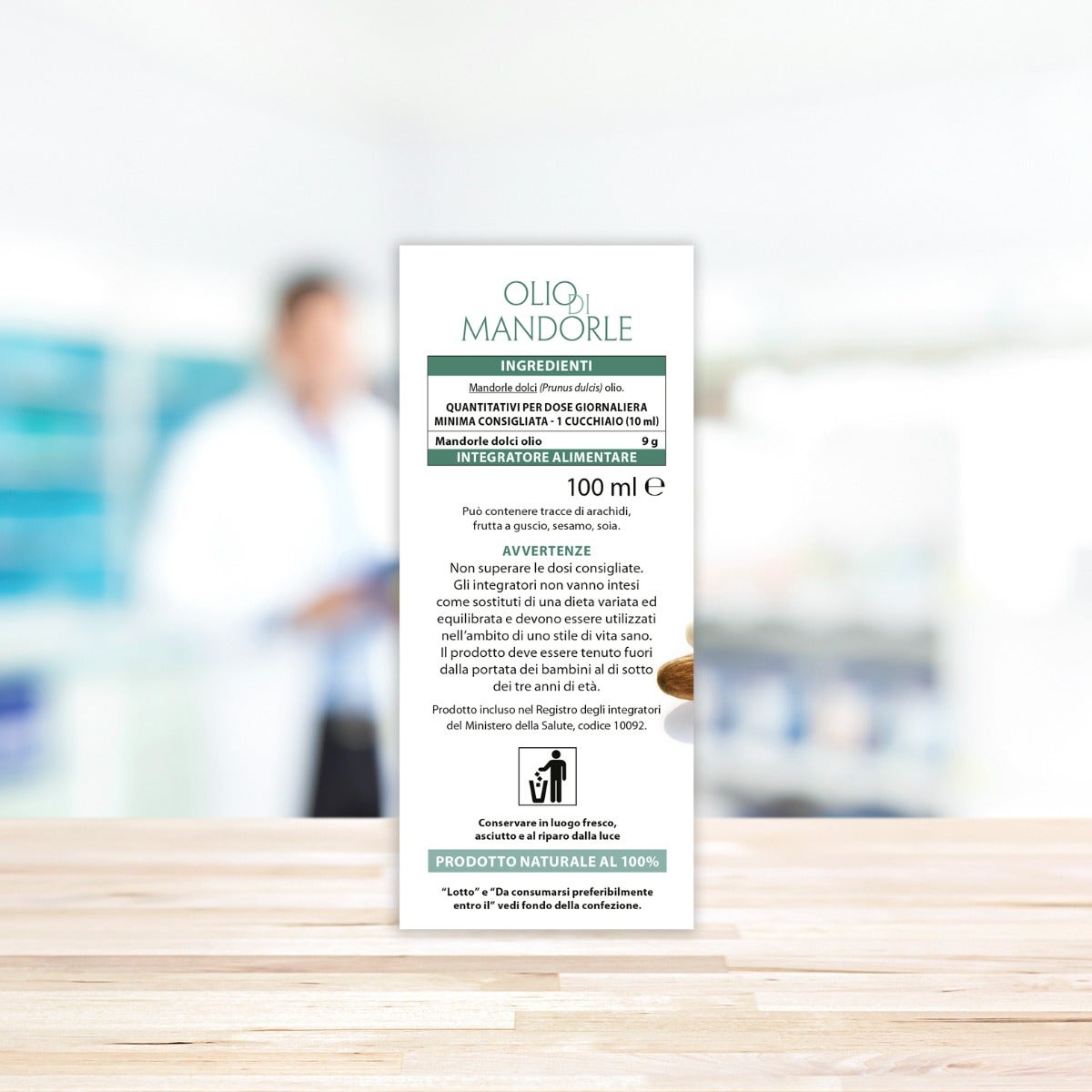 Aboca Olio Mandorle Dolci Alimentare 100ml-5