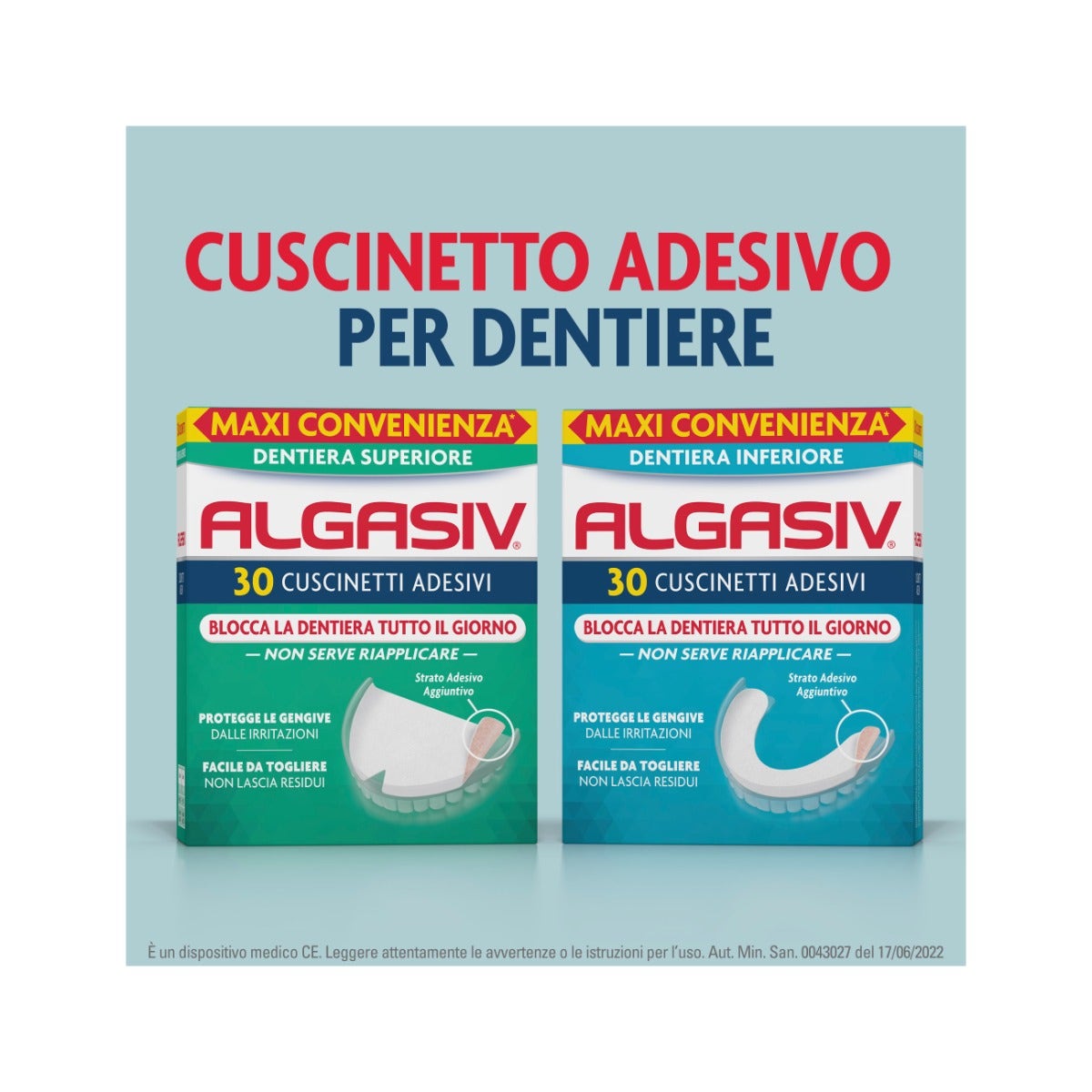 Algasiv Adesivo Protesi Superiore 15 Pezzi-11