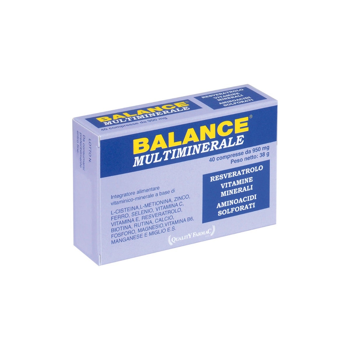 Balance Multiminerale 40 Compresse-3