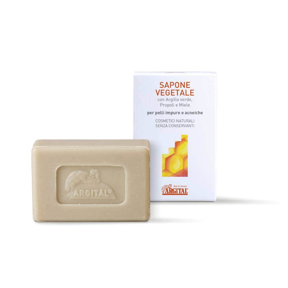 Argital Sapone Vegetale All’Argilla Verde Propoli Miele 100g-2