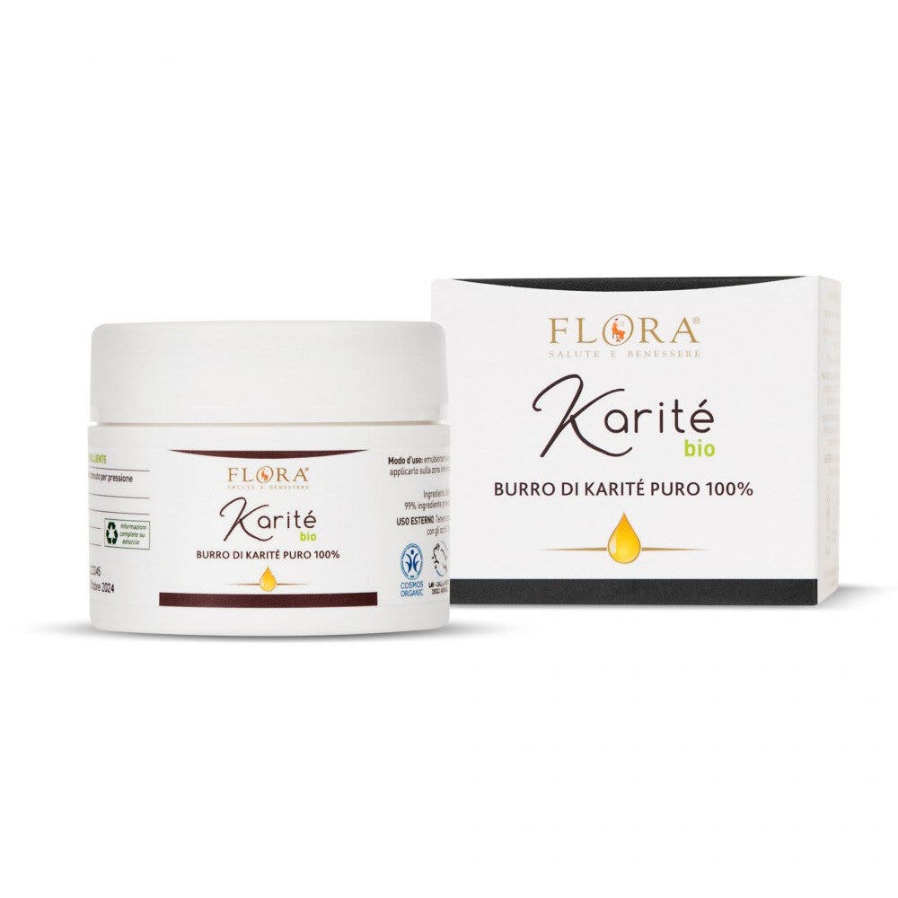 Flora Burro Di Karitè Puro 100% BIO 100ml-2