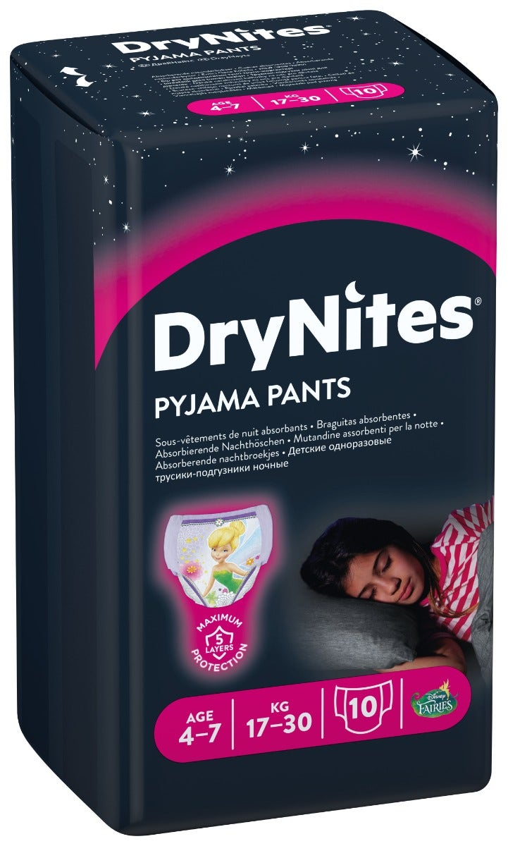 Huggies DryNites Girl Pyjama Pants 17-30Kg 4-7 Anni 10 Pezzi-5