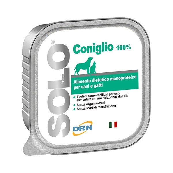 Drn Solo Coniglio Alimento Monoproteico Umido Cani/Gatti 100g-3