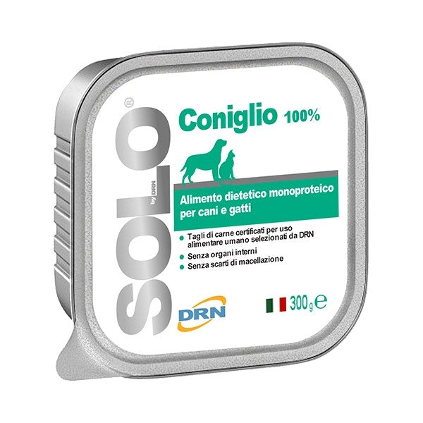 Drn Solo Coniglio Alimento Dietetico Monoproteico Umido Cani/Gatti 300g-2