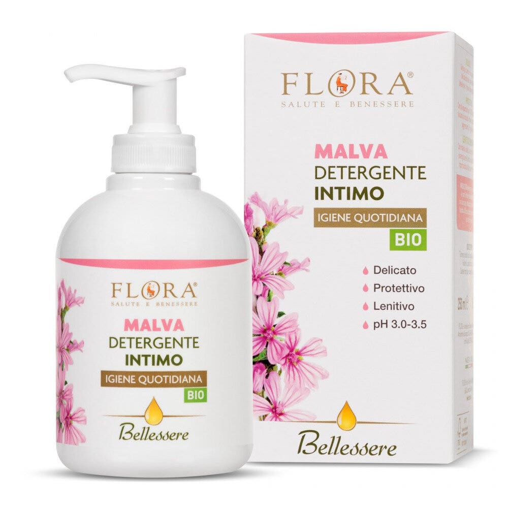 Flora Bellessere Malva Detergente Intimo Bio 250ml-2