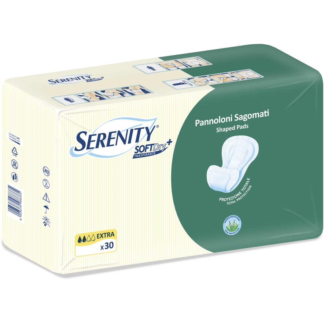 Serenity Soft Dry Pannolone Sagomato Extra 30 Pezzi-1