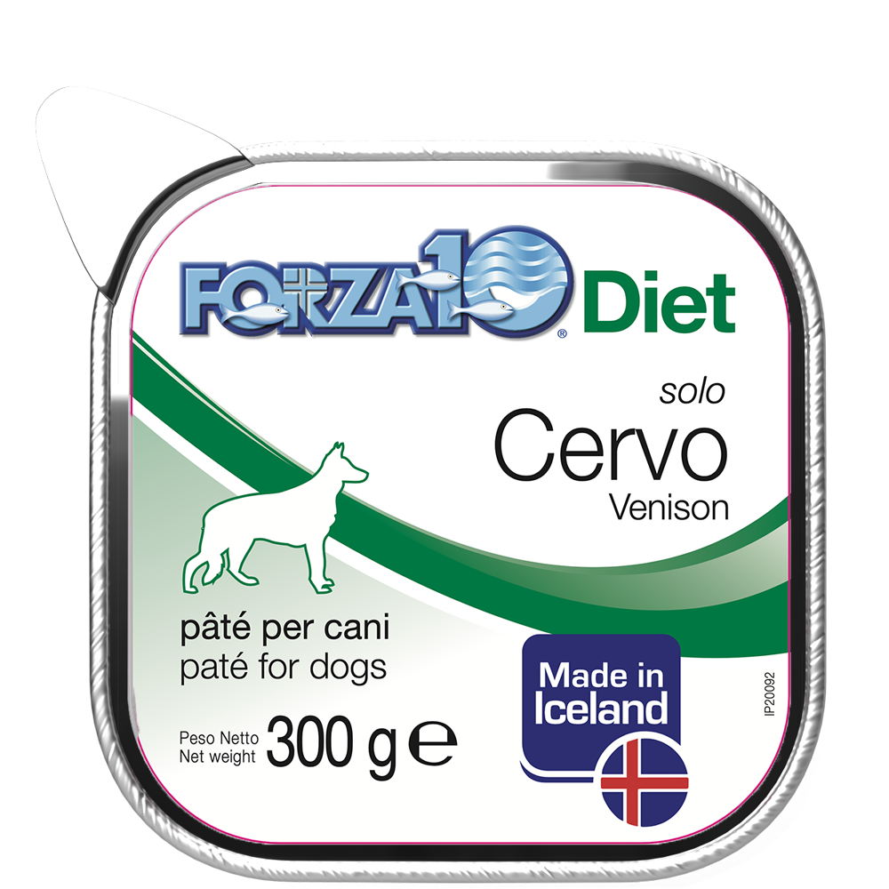 Forza10 Solo Diet Cervo Patè Per Cani Adulti Vaschetta 300g-2