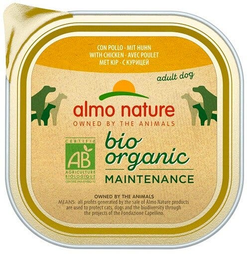 Almo Nature Daily Menu Bio Cibo Umido Pollo Cani Adulti Vaschetta 100g-2