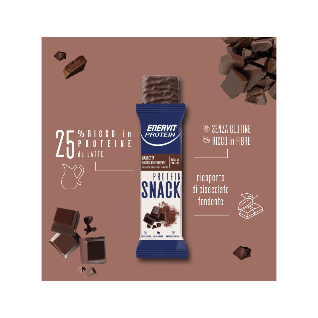 Enervit Protein Snack Cioccolato Fondente 8 Barrette-4