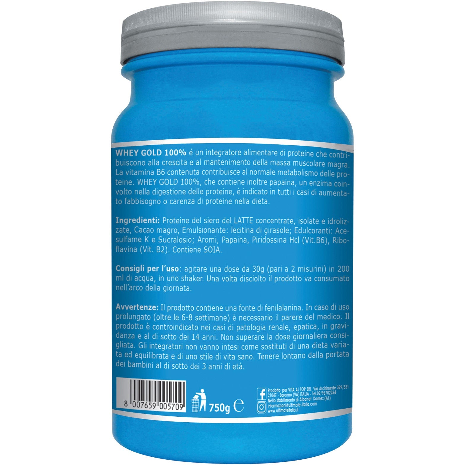 Ultimate Whey Gold 100% Cacao 750g  - 5