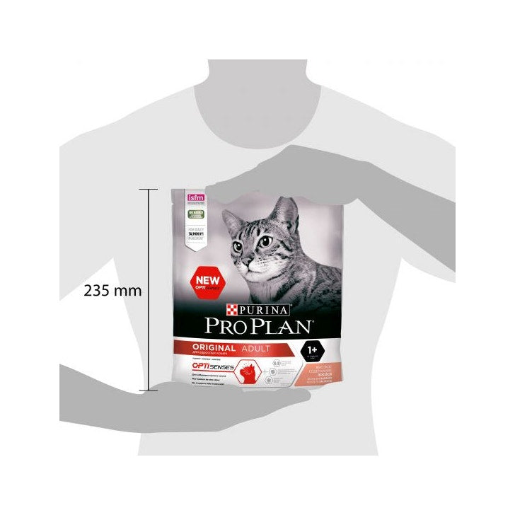 Purina Pro Plan Original Adult Gatto Crocchette Al Salmone Busta 400g-3