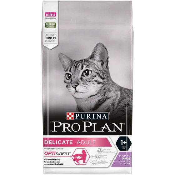 Purina Pro Plan Delicate Gatto Crocchette Tacchino Sacco 1,5kg-2