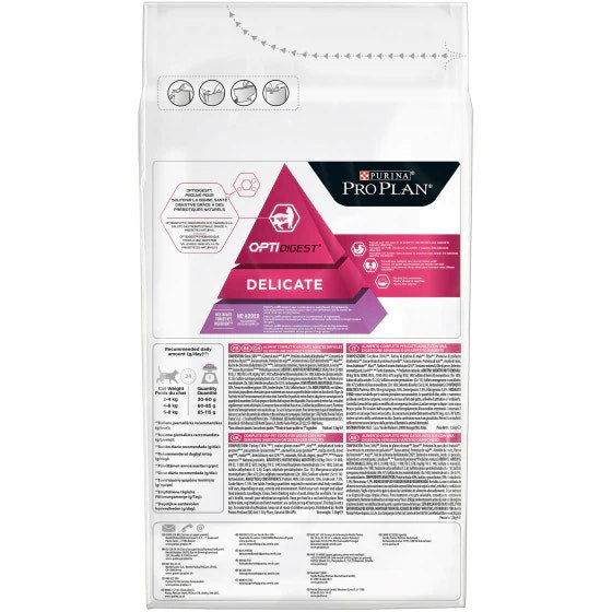 Purina Pro Plan Delicate Gatto Crocchette Tacchino Sacco 1,5kg-3