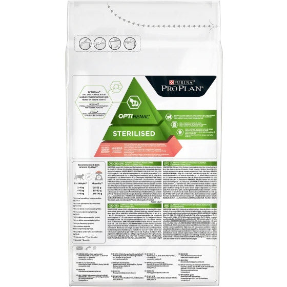 Purina Pro Plan Sterilised Gatto Crocchette Salmone Sacco 1,5kg-3