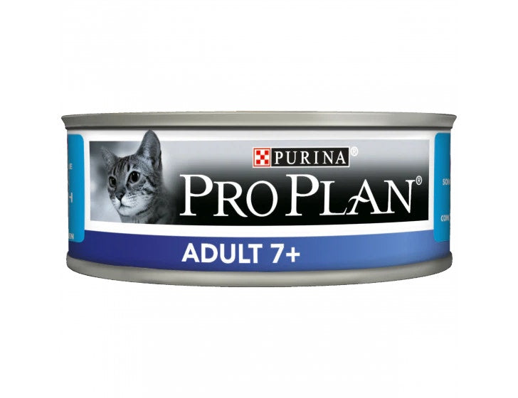 Purina Pro Plan Adult 7+ Gatto Mousse Tonno Lattina 85g-2
