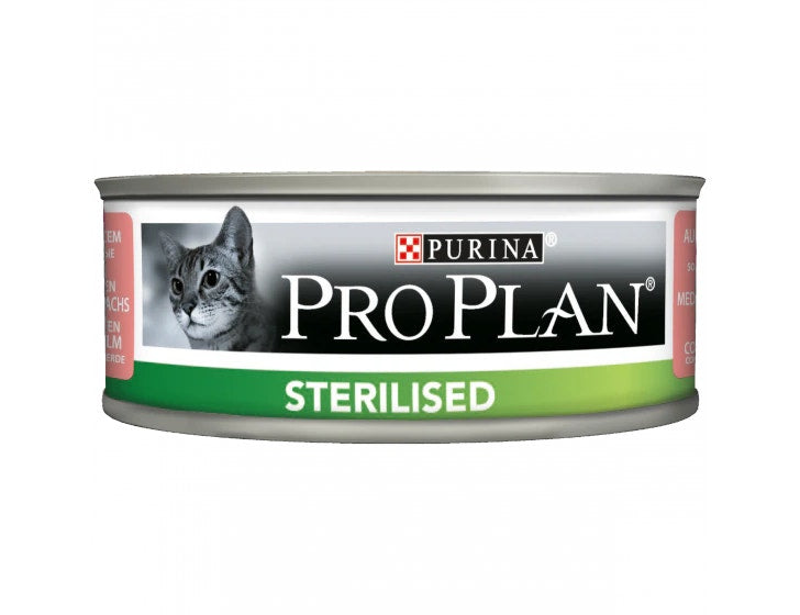 Purina Pro Plan Sterilised Gatto Patè Salmone E Tonno Lattina 85g-2