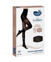 Sauber Linea Classica 70 Den Collant Supercoprente Nero Taglia 2-2