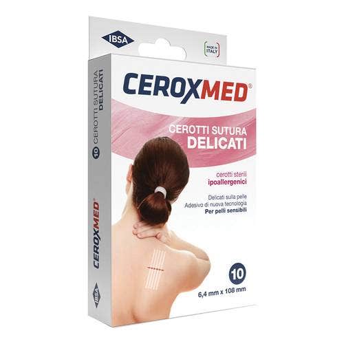 Ceroxmed Cerotti Per Sutura Delicati 6,4x108mm 10 Pezzi-2