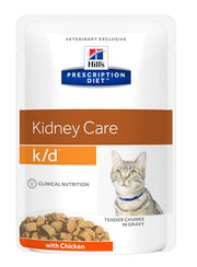Hill's Prescription Diet K/D Kidney Care Bocconcini Pollo Per Gatti Bustine 12x85g-1