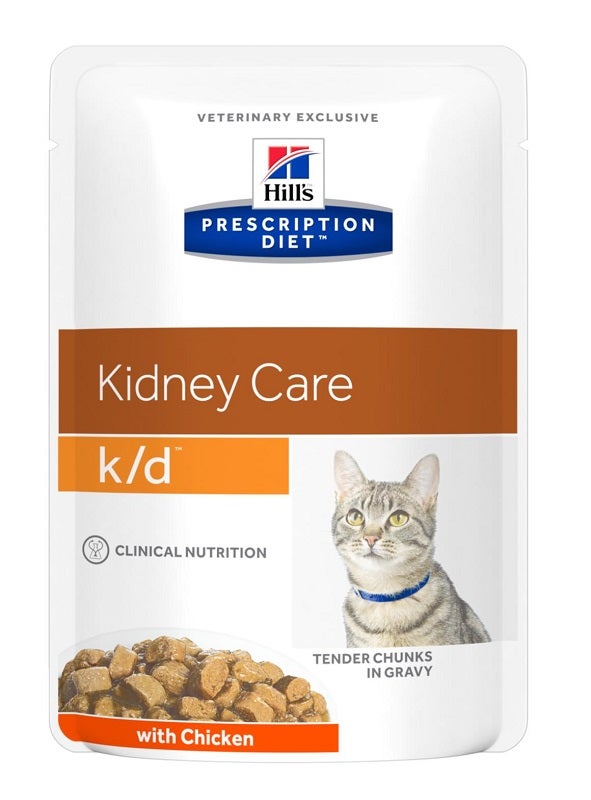 Hill's Prescription Diet K/D Kidney Care Bocconcini Pollo Per Gatti Bustine 12x85g-1