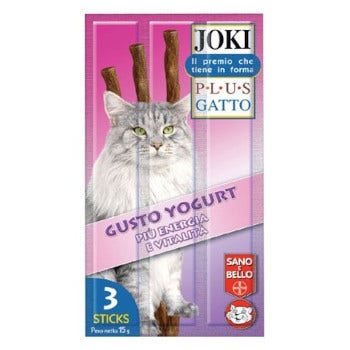 Joki Plus Bastoncino Con Yogurt Gatti Adulti 3x5g-1