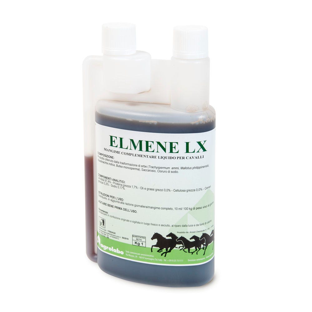Agrolabo Elmene Lx Mangime Complementare Liquido Per Cavalli 1Kg-1