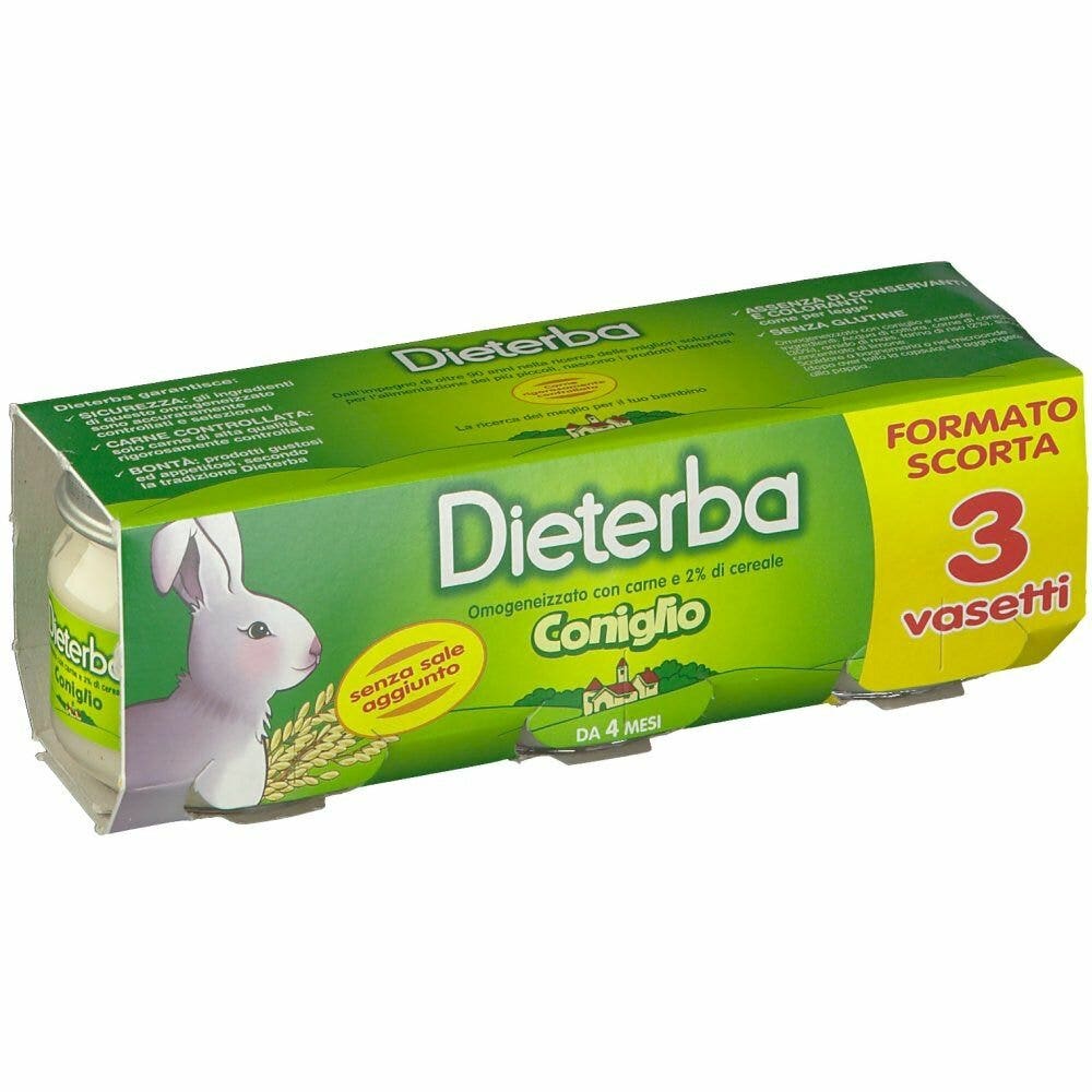 Dieterba Omogeneizzato Coniglio 3x80g-1