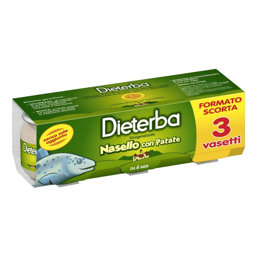 Dieterba Omogeneizzato Nasello 3x80g