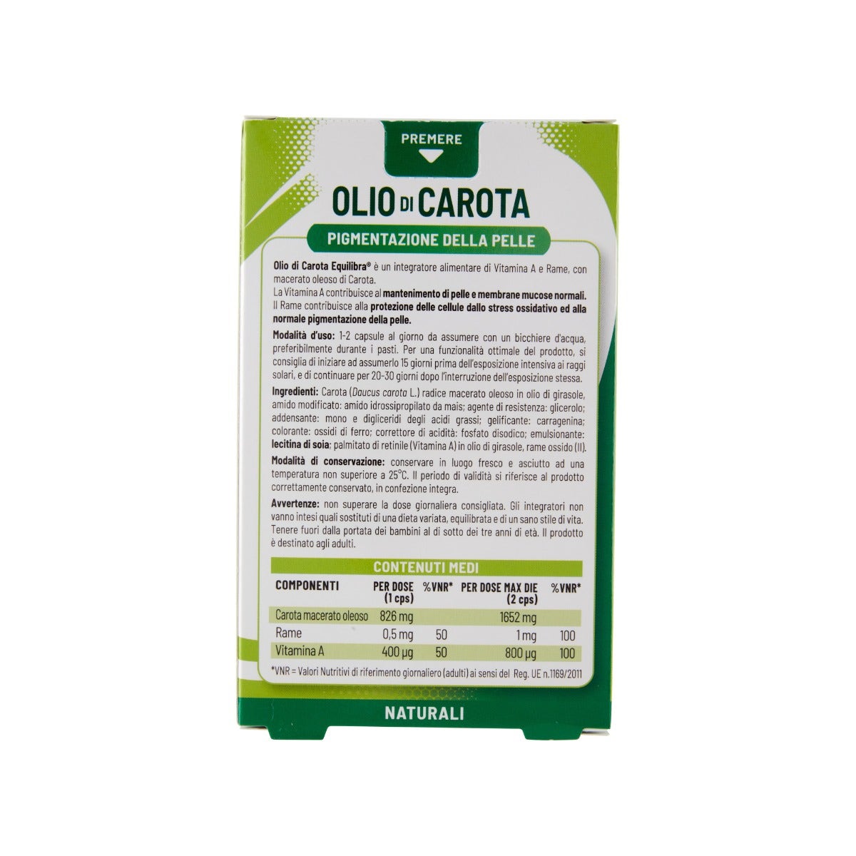 Equilibra Olio Di Carota 32 Capsule Vegetali-2