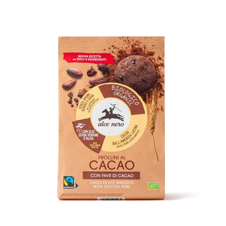 Alce Nero Frollini Cacao Con Fave Bio Fairtrade 250g-2