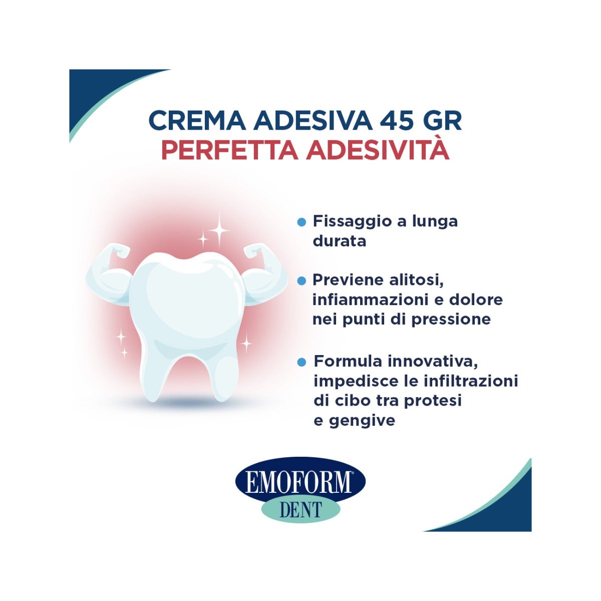Emoform Dent Crema Dentiere 45g-4