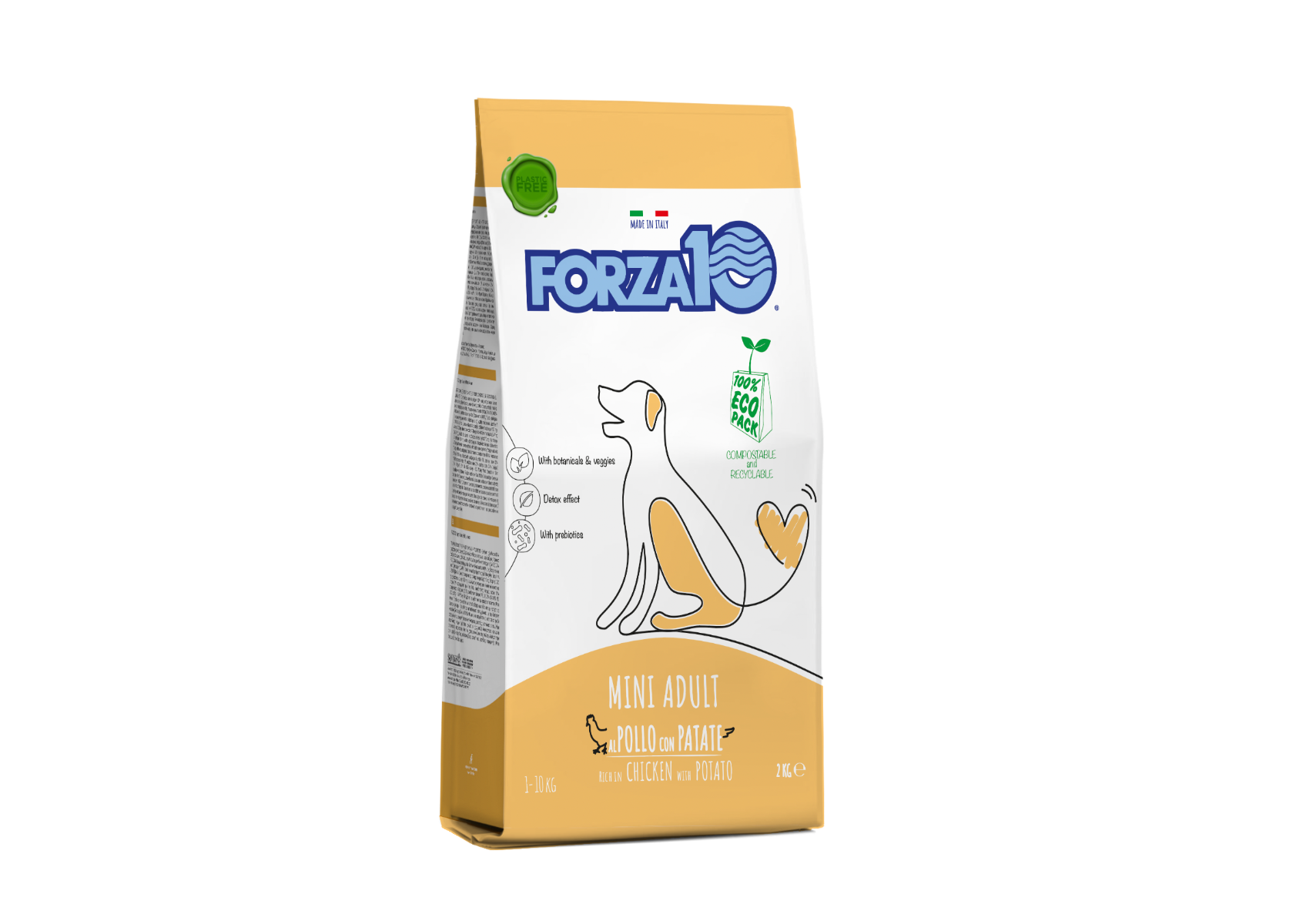 Forza10 Adult Maintenance Crocchette Al Pollo Con Patate Cani Adulti Taglia Piccola Sacco 2kg-2