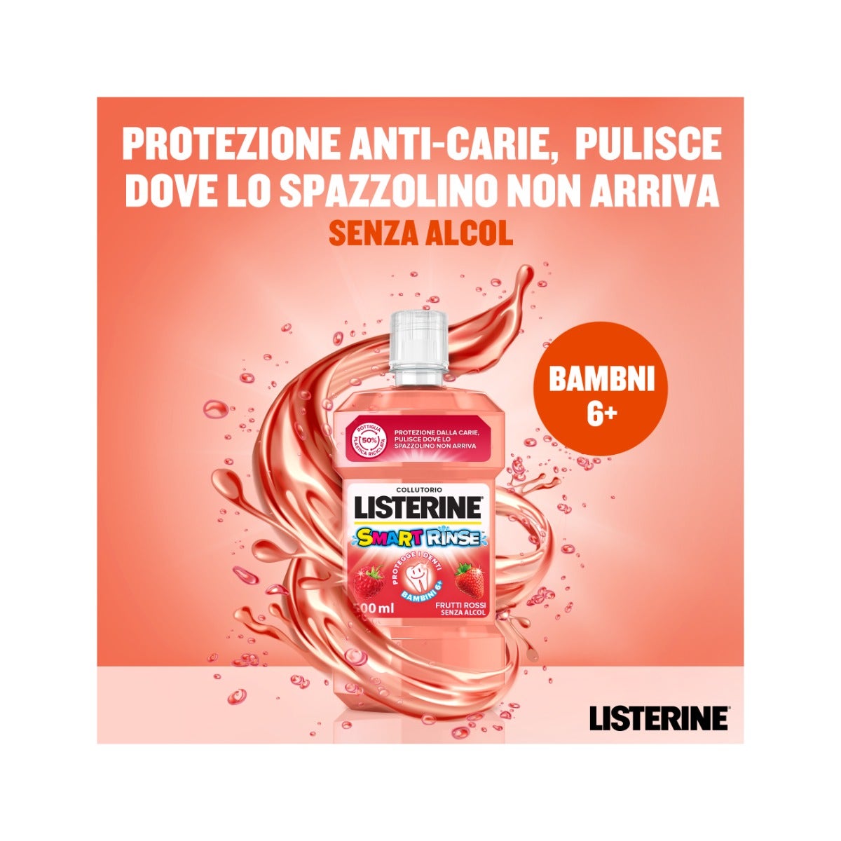 Listerine Collutorio Smart Rinse 500ml-16