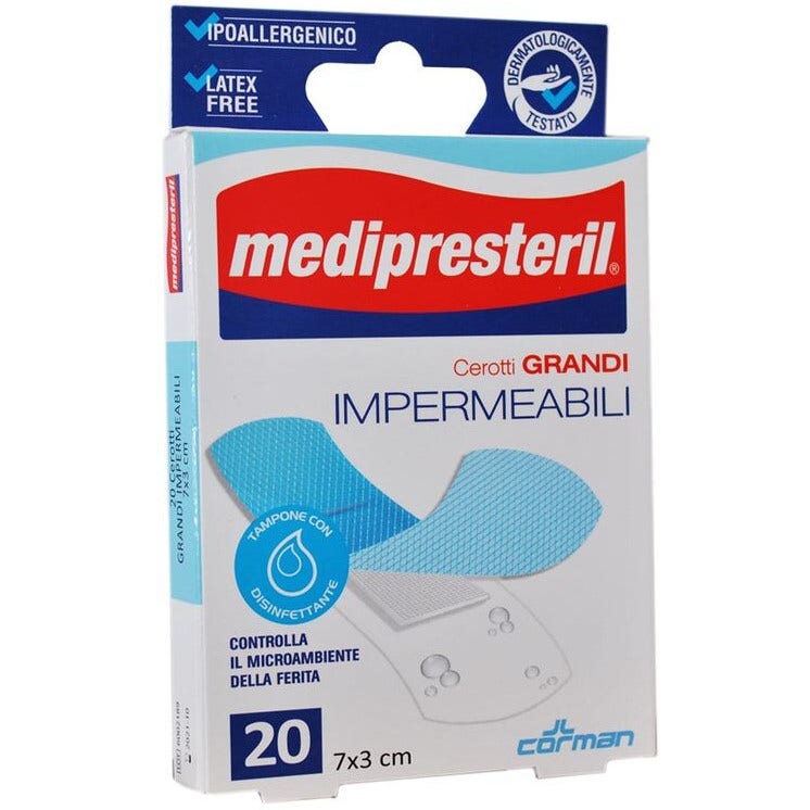 Medipresteril 20 Cerotti Grandi Impermeabili 7x3cm-1