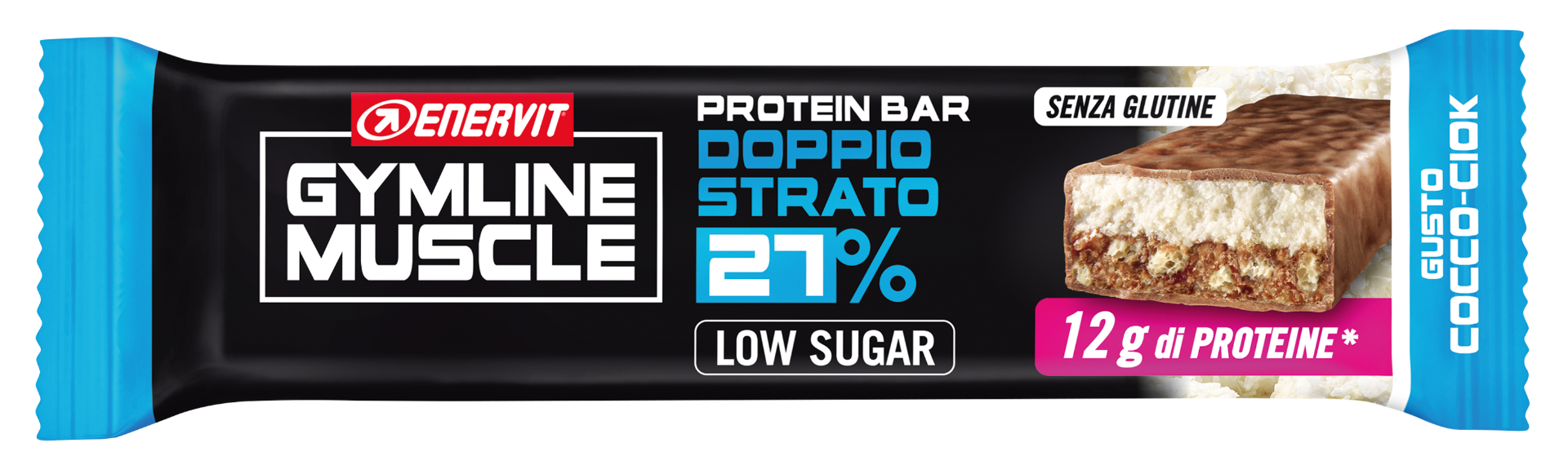 Enervit Gymline Protein Bar 27% Cocco Ciok 45g-4