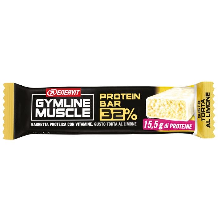 Enervit Gymline Muscle Barretta Limone 32% 1 Pezzo-3