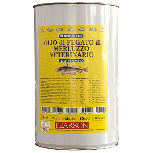 Olio Fegato Merluzzo Purissimo Uso Veterinario 5 Litri-1