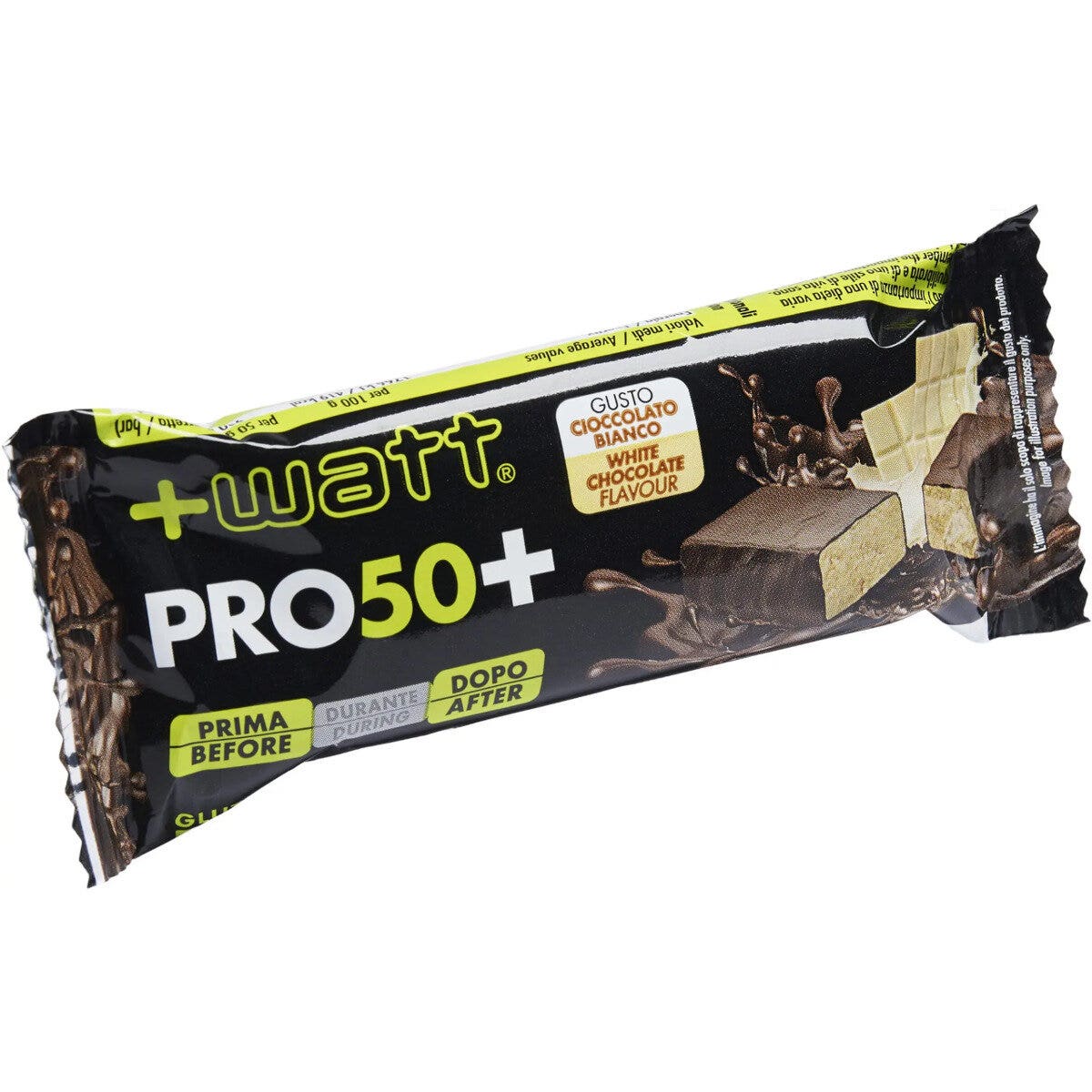 +Watt PRO50+ Barretta Proteica Gusto Cioccolato Bianco 50g-2