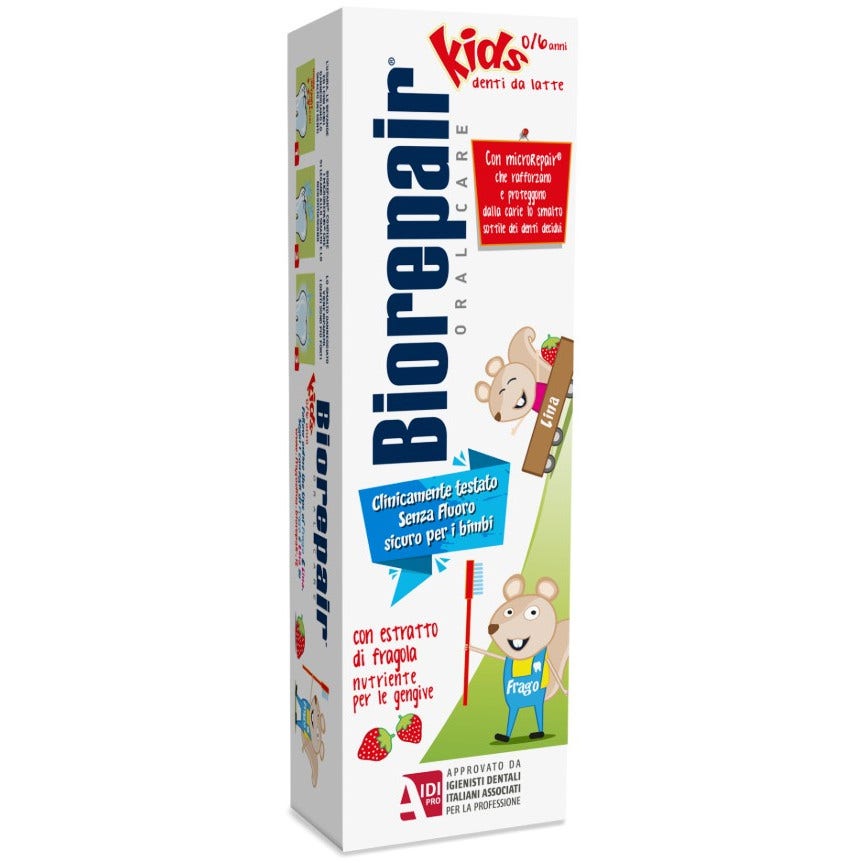 Biorepair Dentifricio Junior Topo Gigio 0-6Anni Fragola 50ml  - 4