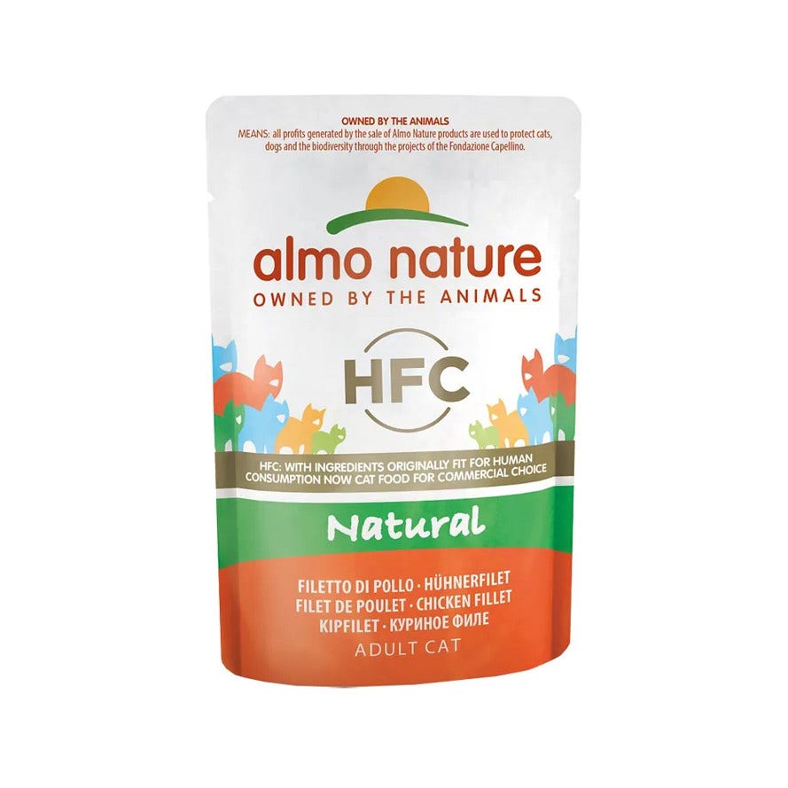 Almo Nature HFC Natural Cibo Umido Filetto Di Pollo Per Gatti Adulti Bustina 55g-2