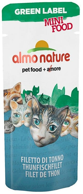 Almo Nature Green Label Mini Food Cibo Umido Filetto Di Tonno Per Gatti Adulti Bustina 3g-2