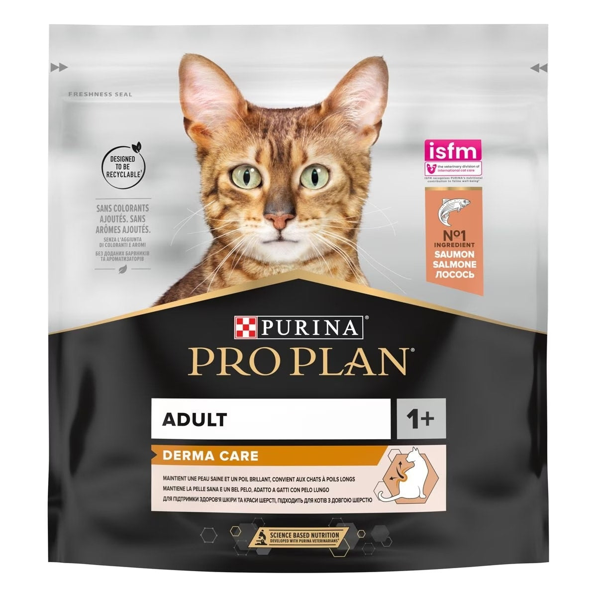 Purina Pro Plan Adult 1+ Derma Care Cibo Secco Con Salmone Gatti Adulti Bustina 400 g-1