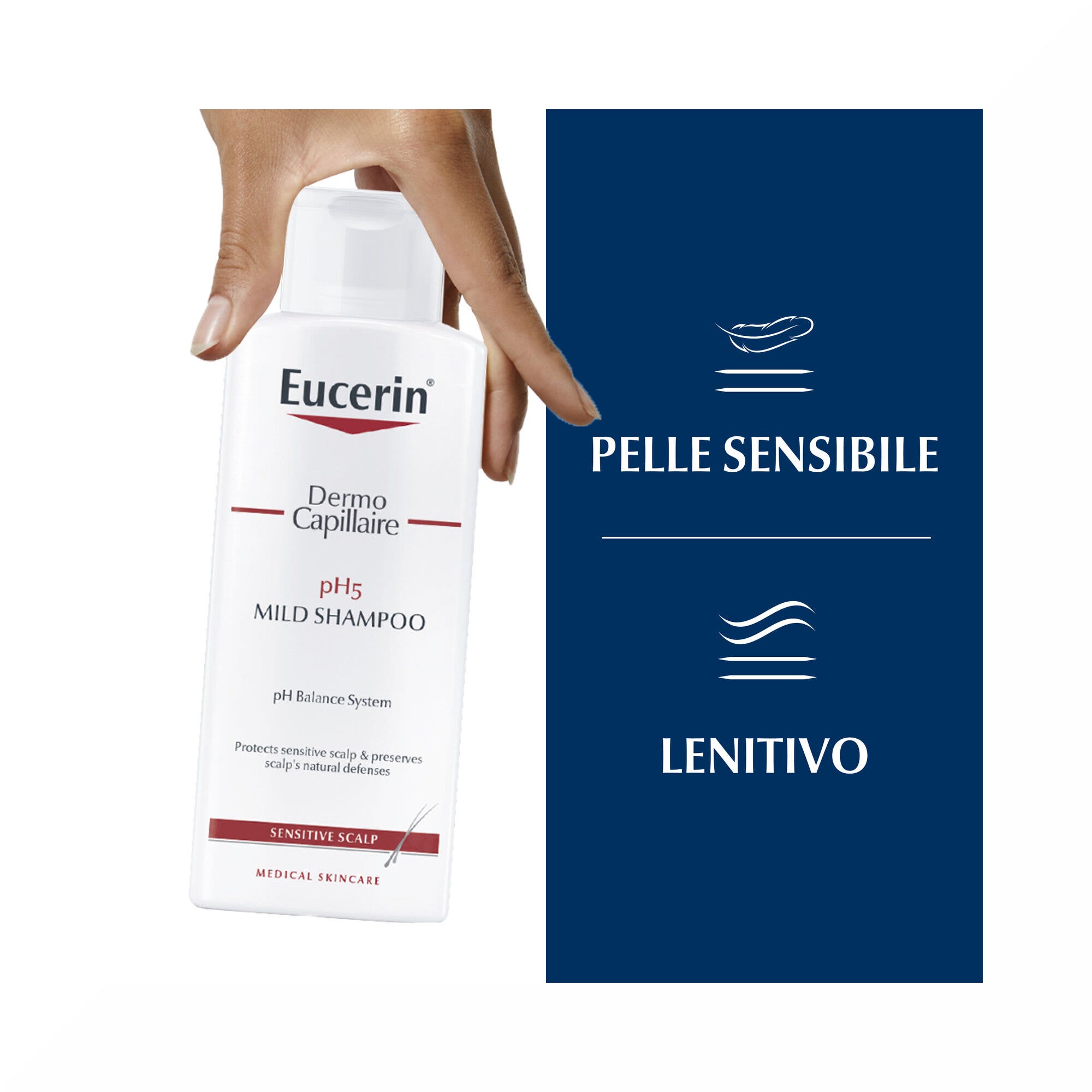 Eucerin DermoCapillaire Shampoo PH5 Delicato 250ml-3
