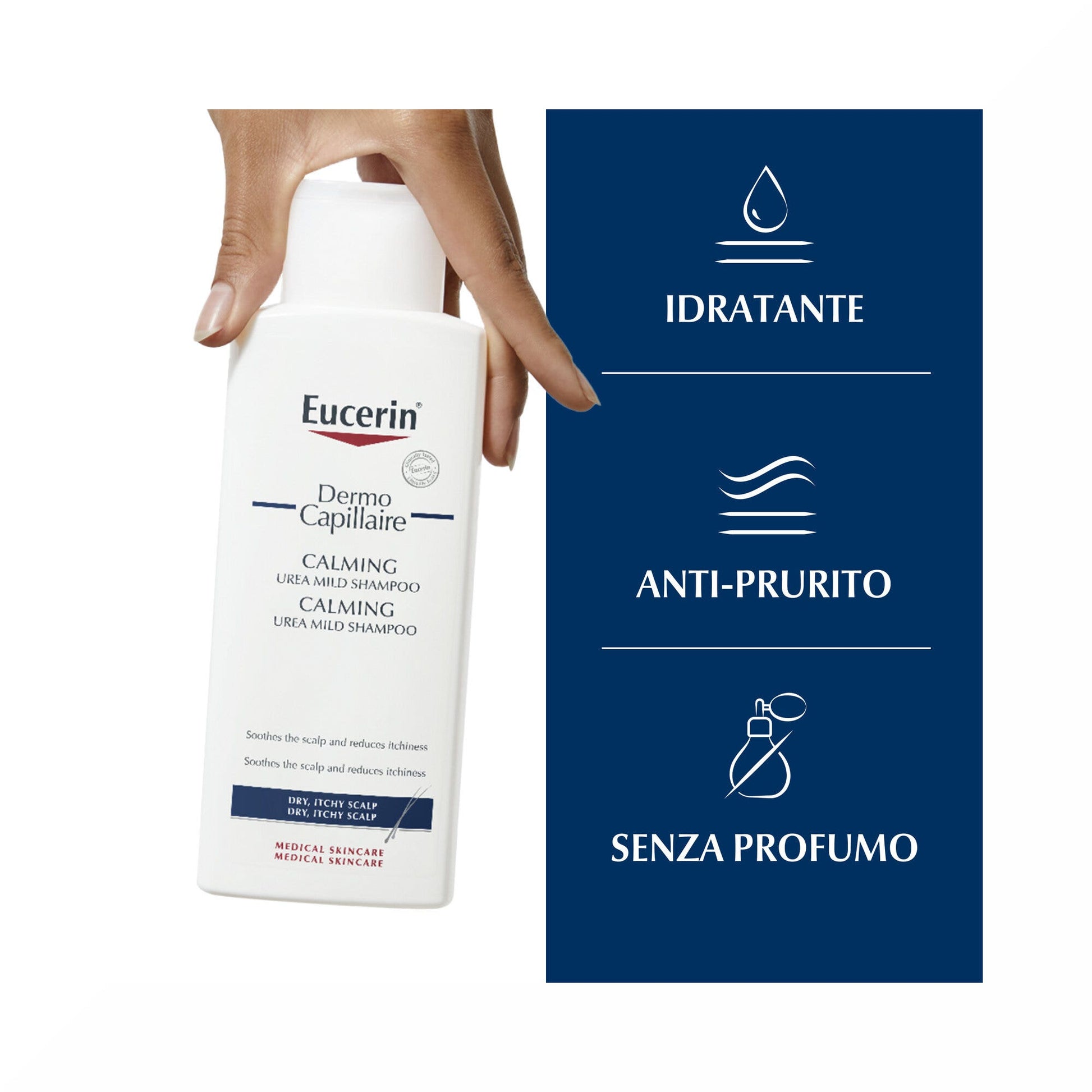 Eucerin Shampoo Lenitivo Urea 250ml  Capelli Sensibili-3