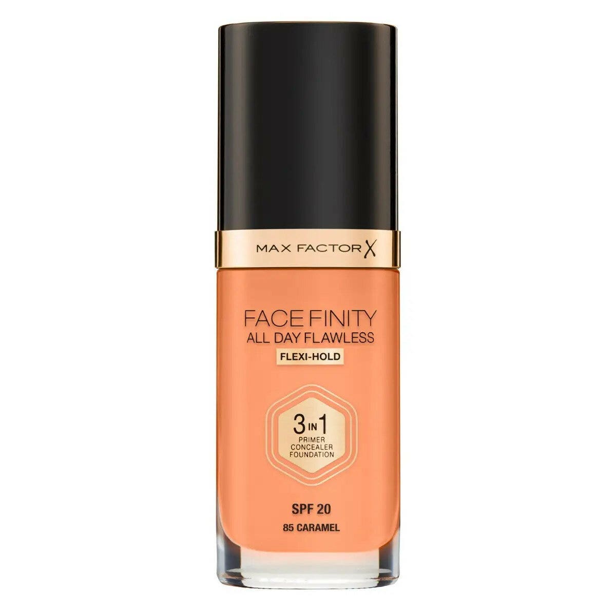 Max Factor Fondotinta Facefinity All Day Flawless 3In1 85 Caramel-4